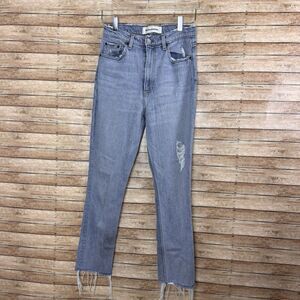 REFORMATION Hepburn - High Rise Slim Straight Jeans, Ibiza - sz 27